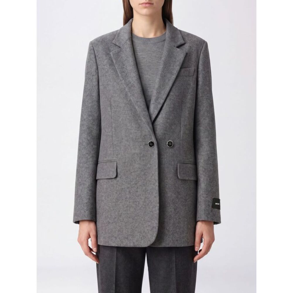 Pinko Women Pinko Double-Breasted Wool Blend Blazer With Classic Lapels
